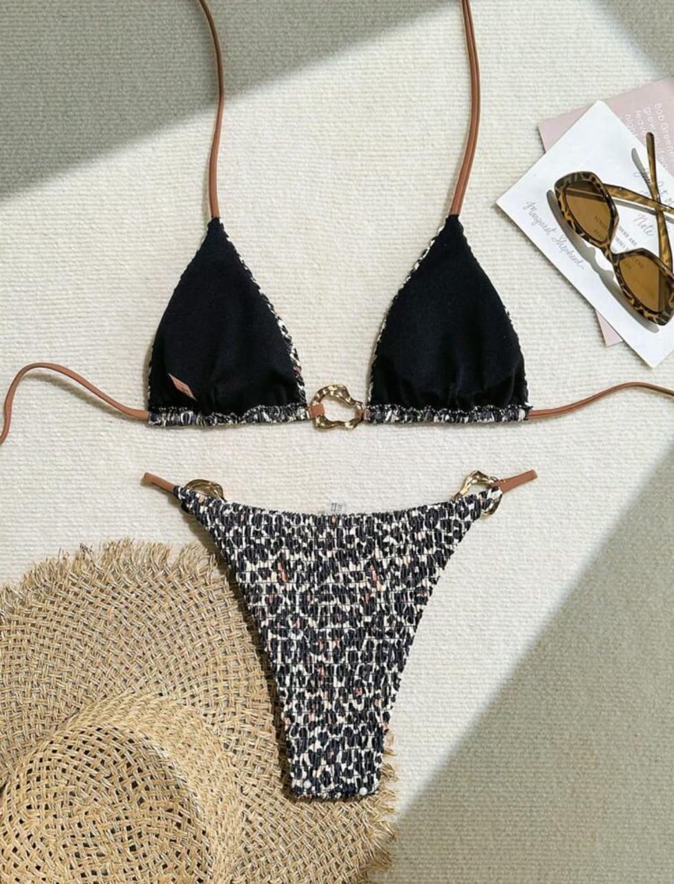 Bikini Nobleza con estampado animal fotografiado sin modelo